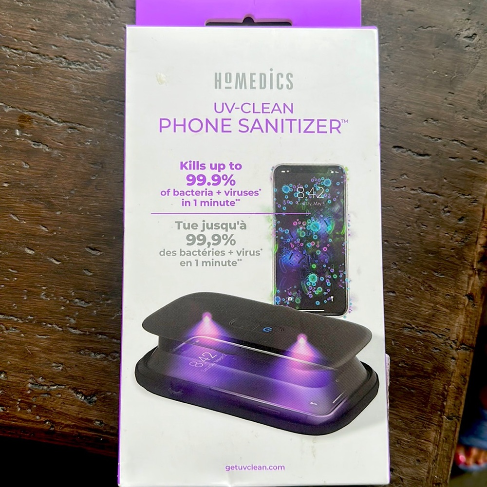 Homedic brand black UV phone sanitizer